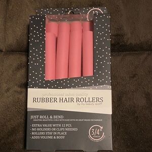 My Beauty Spot Pink Rubber Hair Rollers